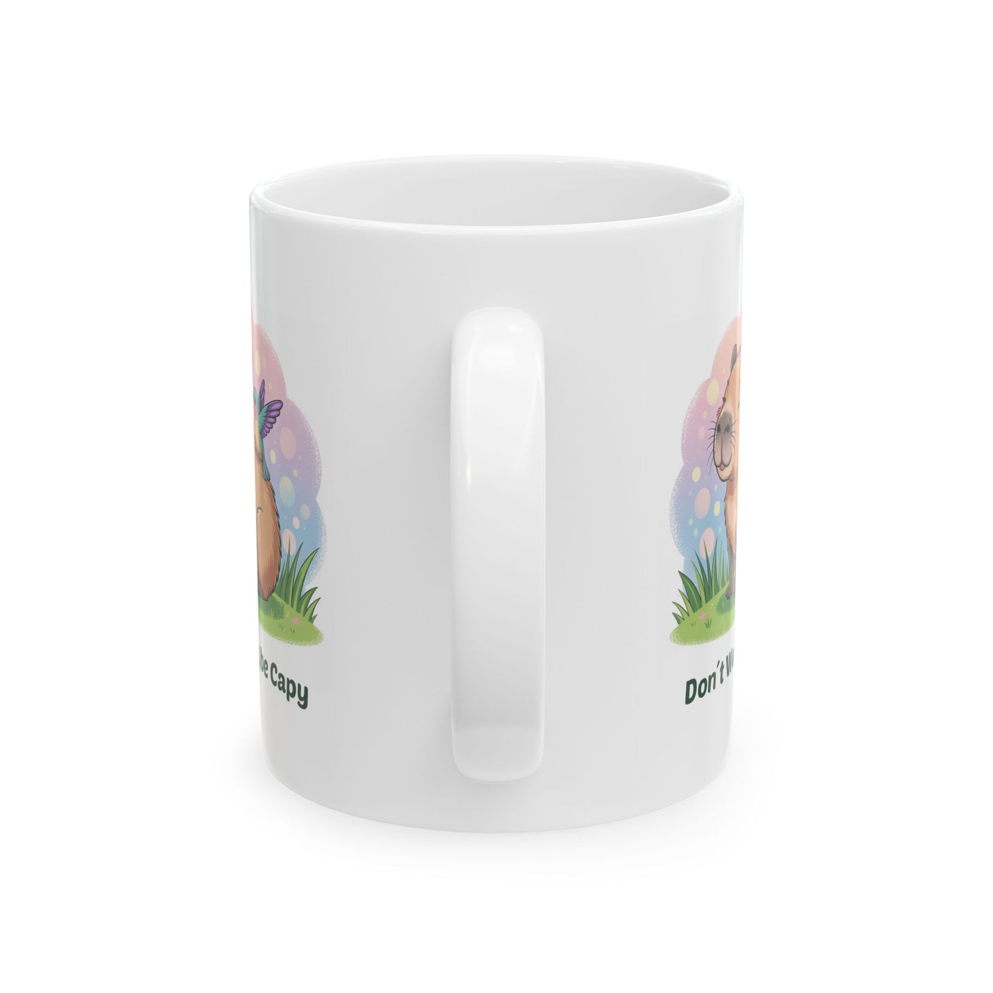 Whimsical Capybara Mug - Don’t Worry, Be Capy