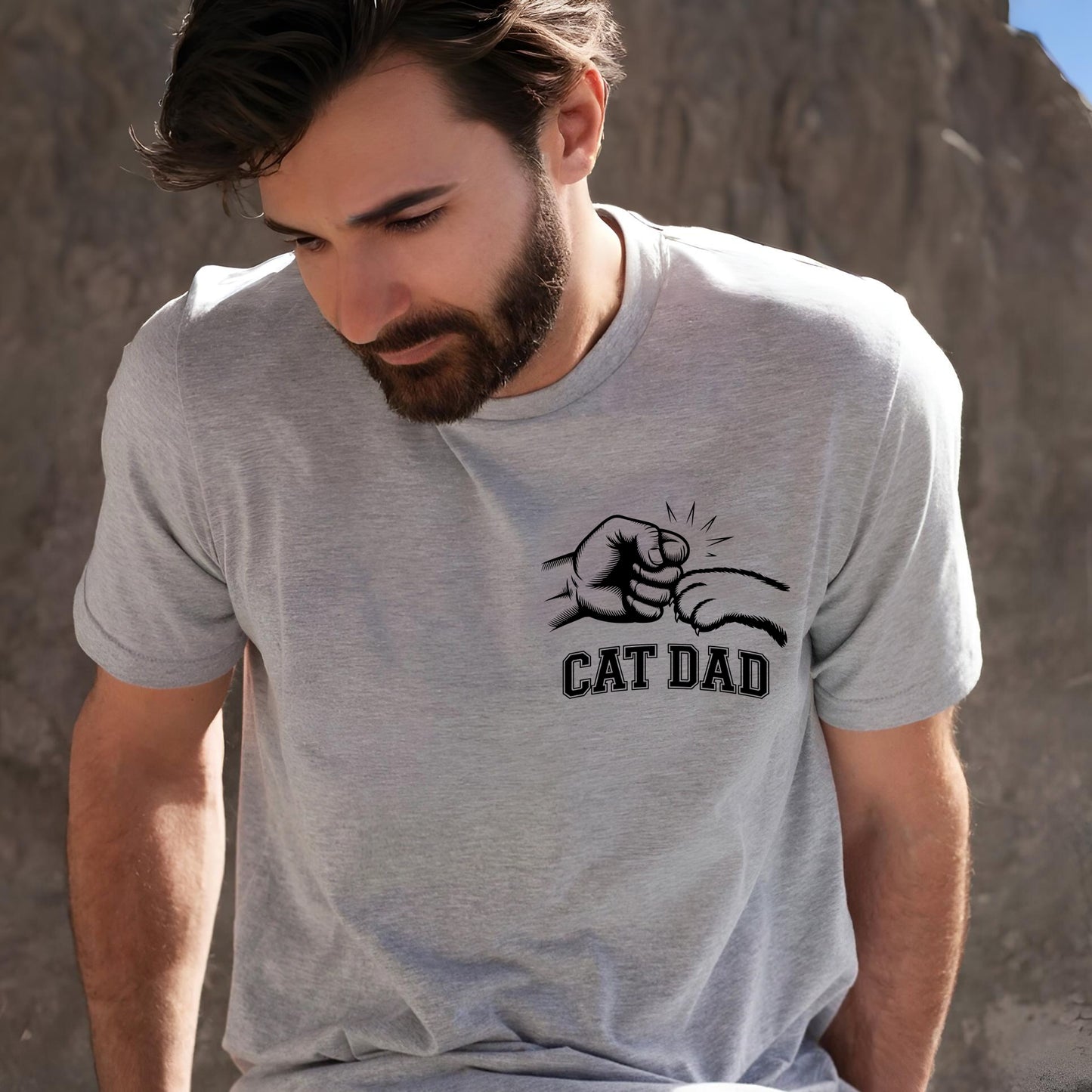 Funny and Cool "Cat Dad" Shirt Gift for Him