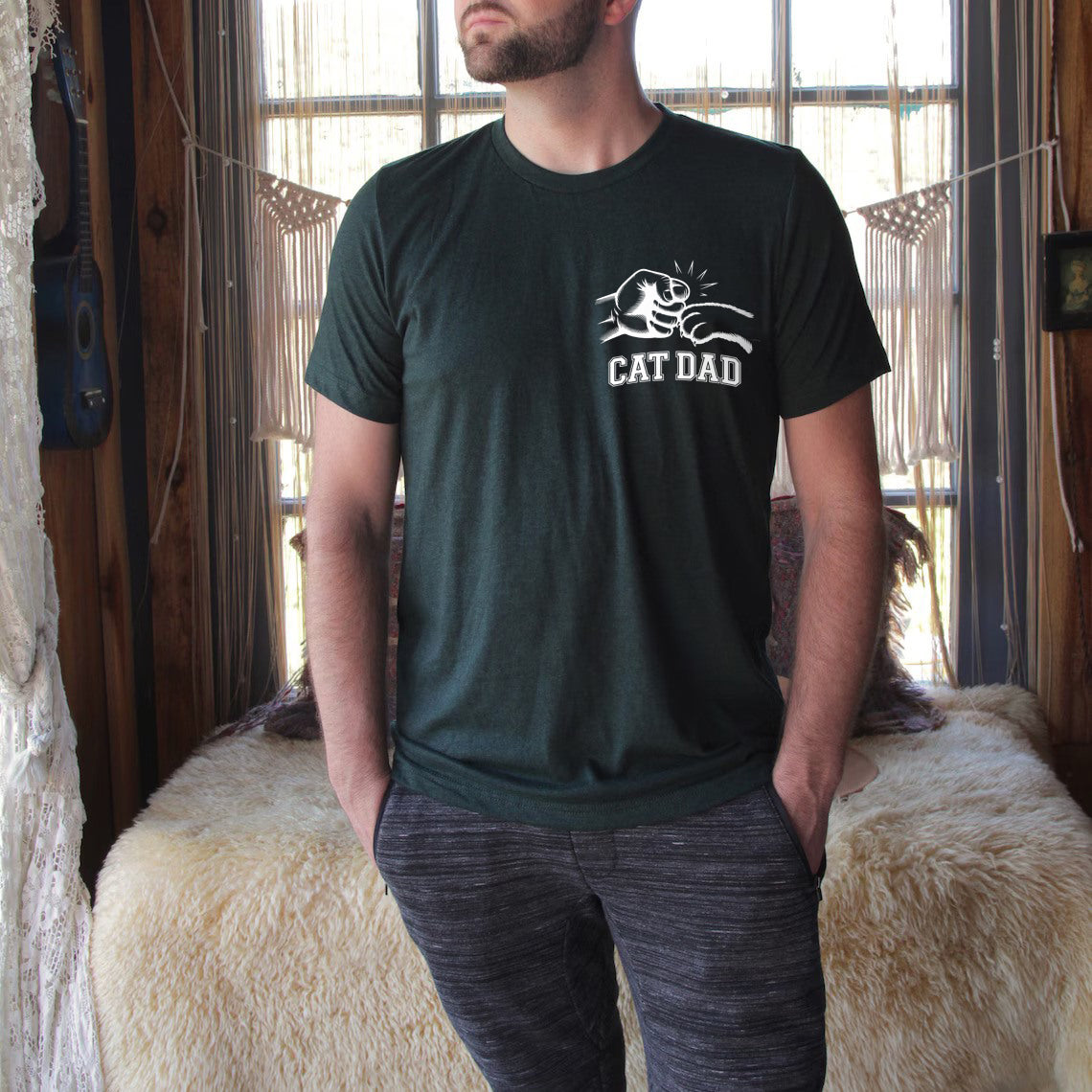 Funny and Cool "Cat Dad" Shirt Gift for Him