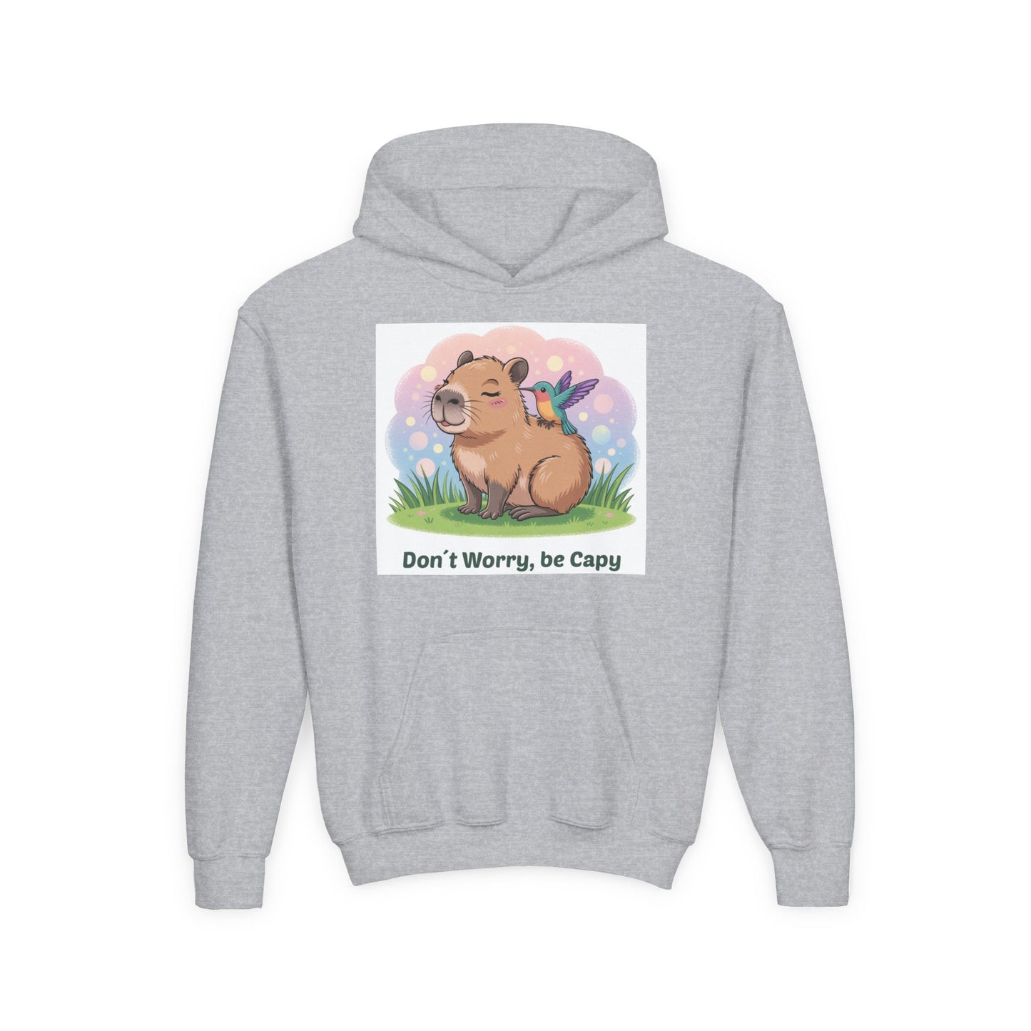 Don't Worry, Be Capy – Cute Capybara Unisex Heavy Blend™ Hooded Sweatshirt