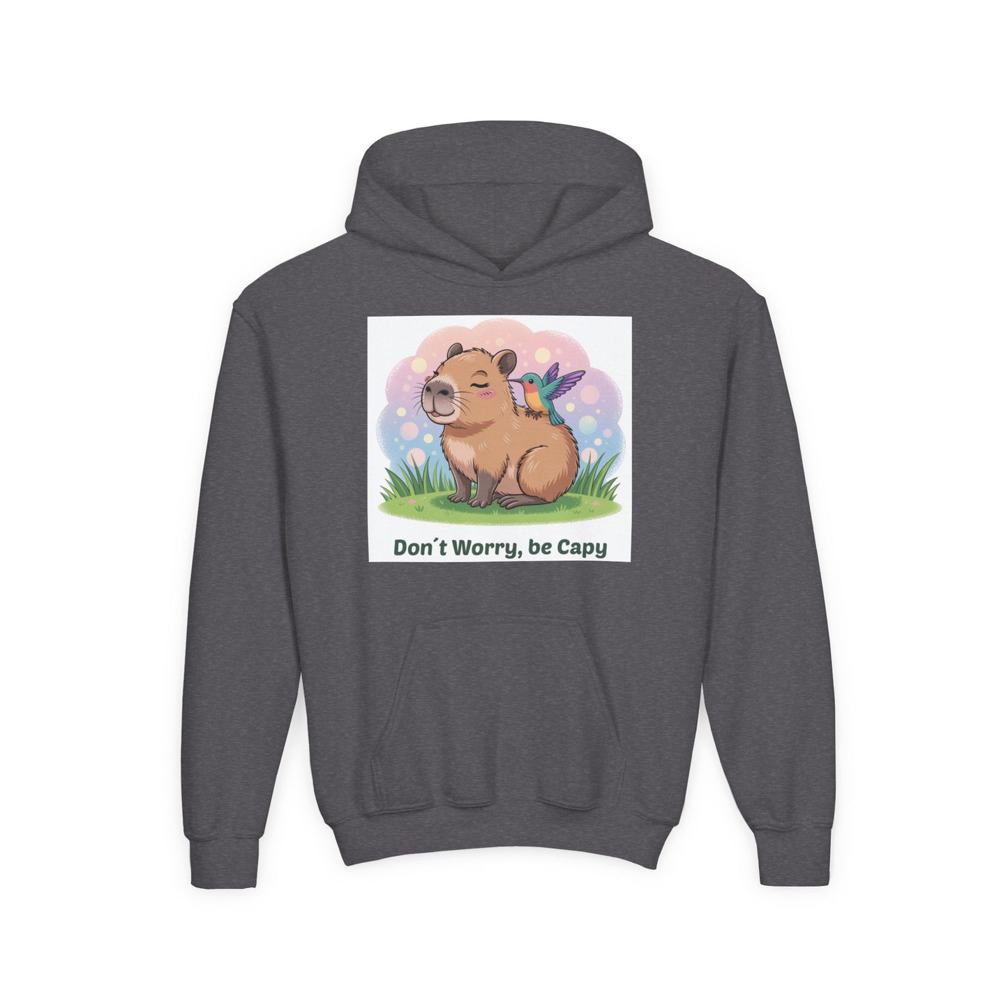 Don't Worry, Be Capy – Cute Capybara Unisex Heavy Blend™ Hooded Sweatshirt